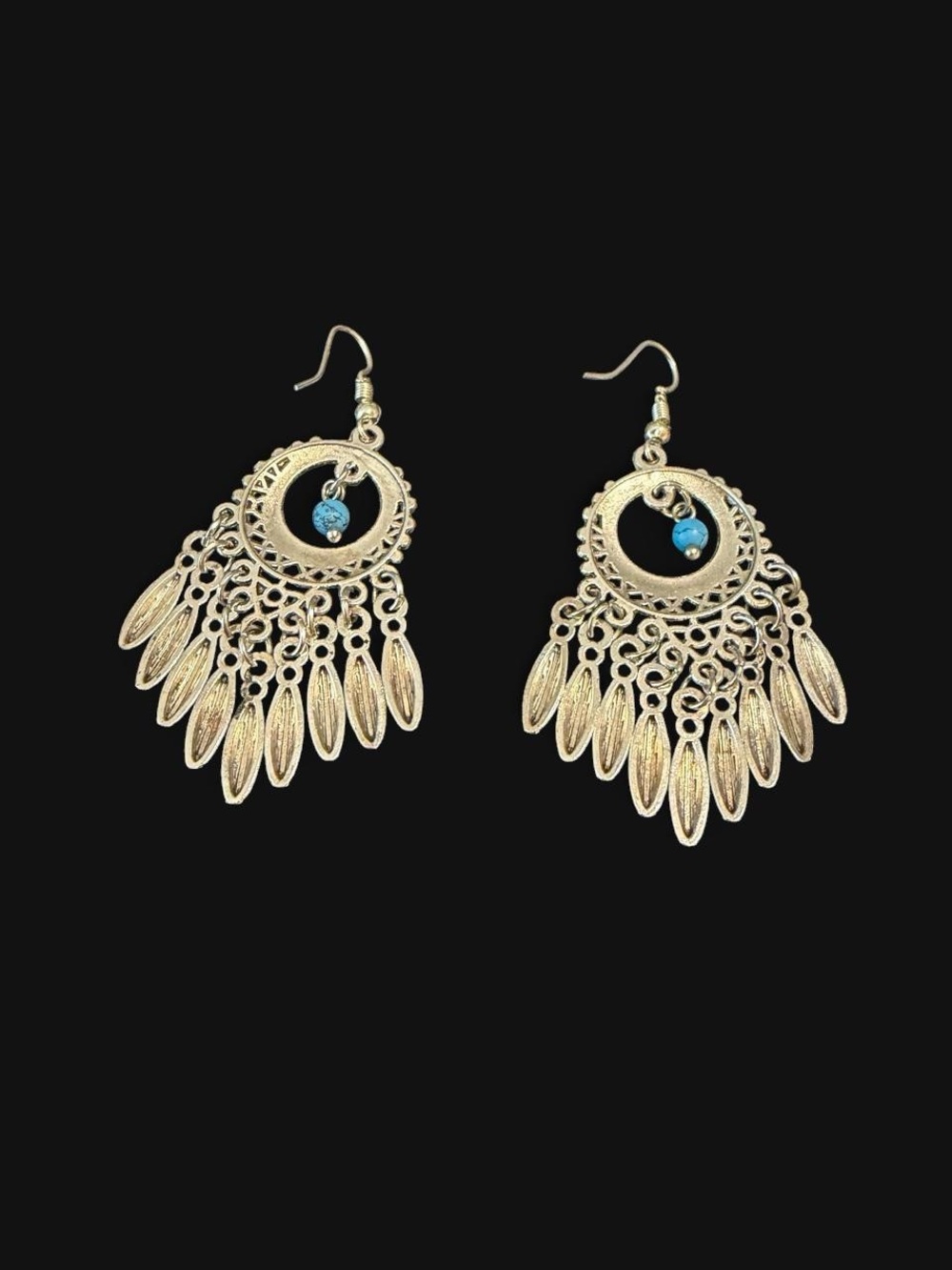 NWOT Uzbek artisan earrings - Picture 2 of 2